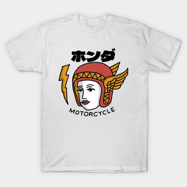 Red helmet T-Shirt by Gilitees